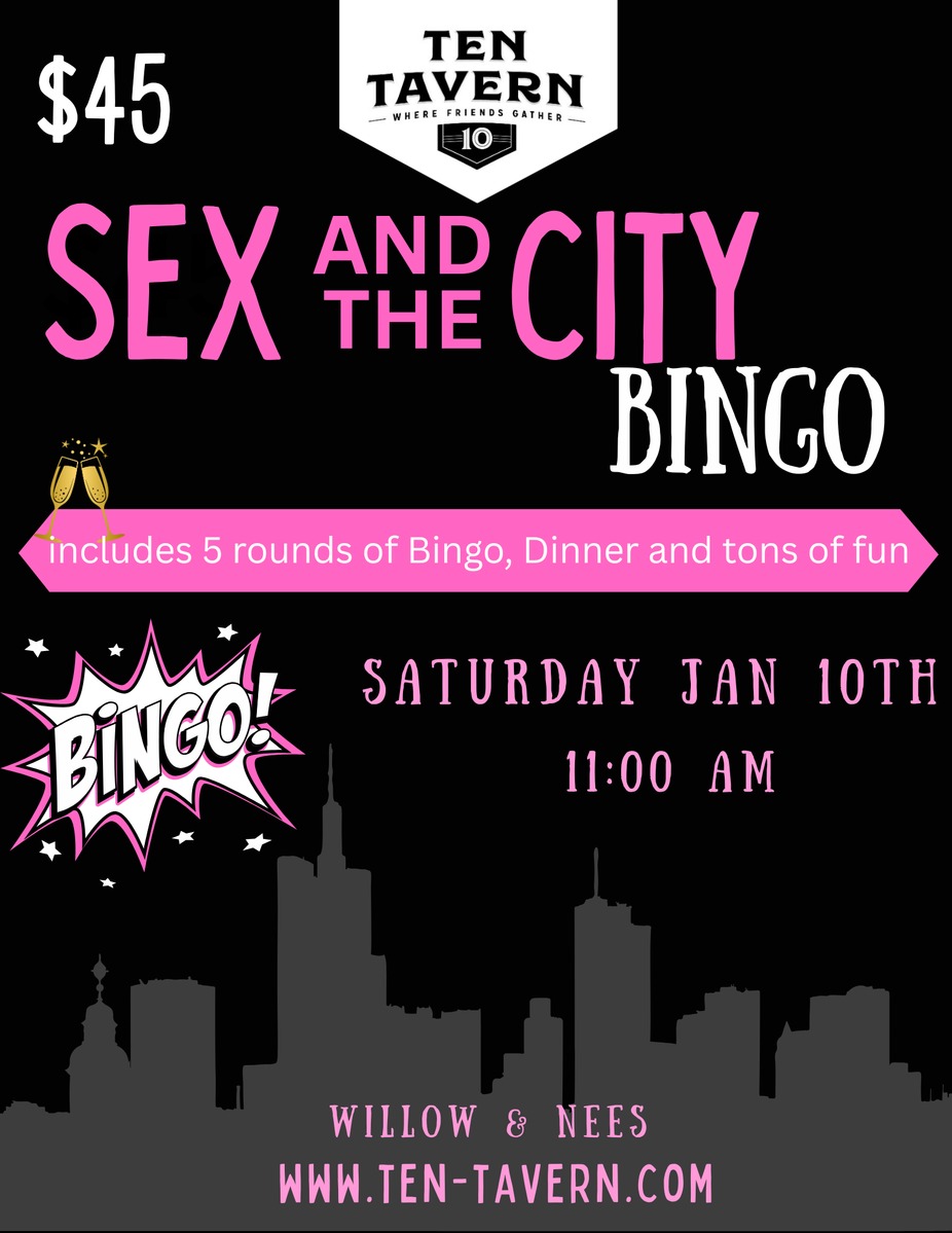 💋 Sex and the City Brunch & Bingo at Ten Tavern! event photo