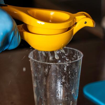 Mixed drink preparation.
