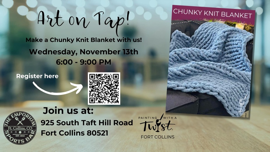 Make a Chunky Knit Blanket! event photo