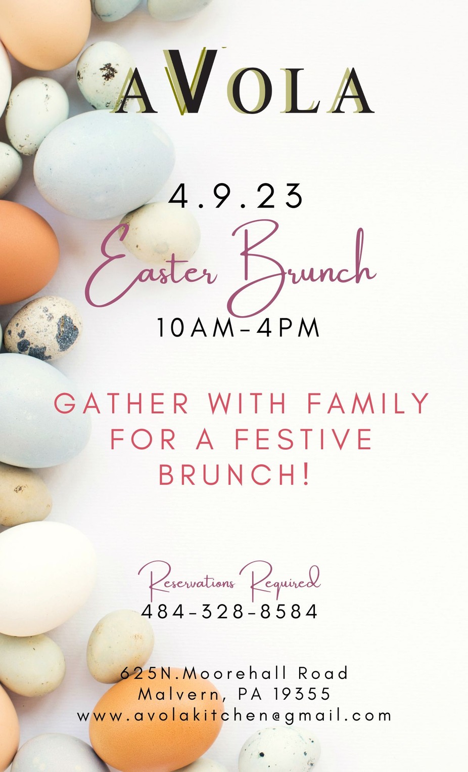 Hop on Down to Easter Brunch @ Avola Kitchen event photo