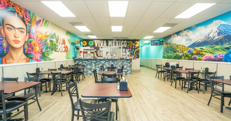 Interior, dining area