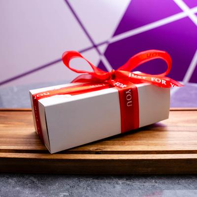 Packed and wrapped dessert.