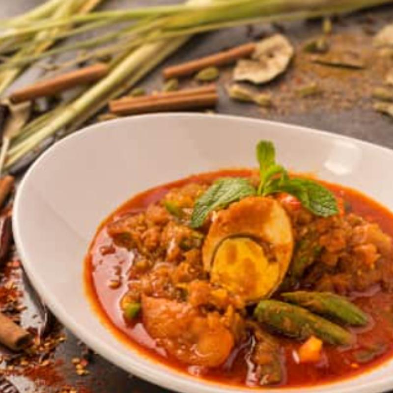 Egg & Okra Curry** photo