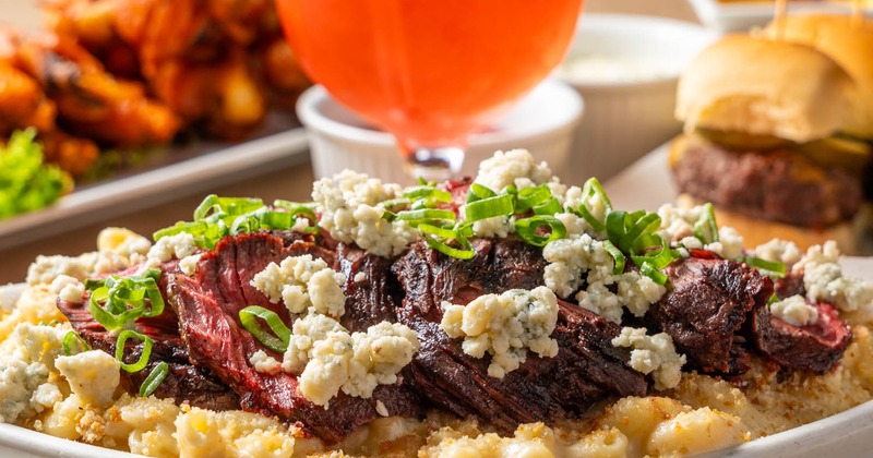 Steak and Gorgonzola Mac and Cheese