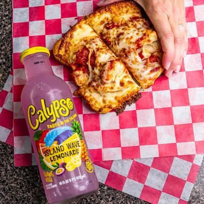 Chicken Parm and a bottle of lemonade.