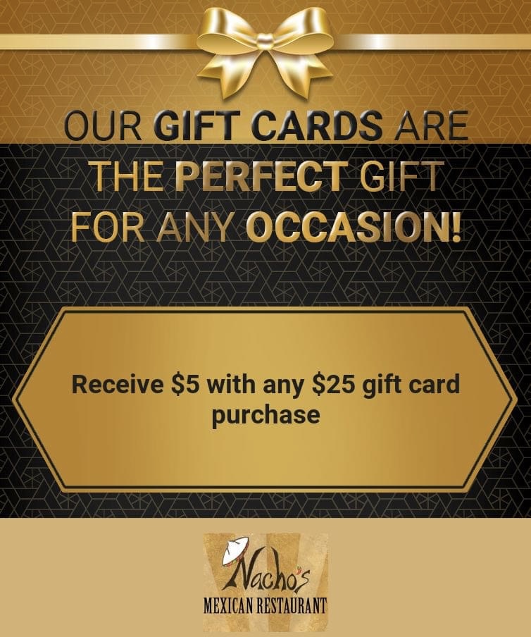 Gift Cards  3 Amigos restaurant & bar