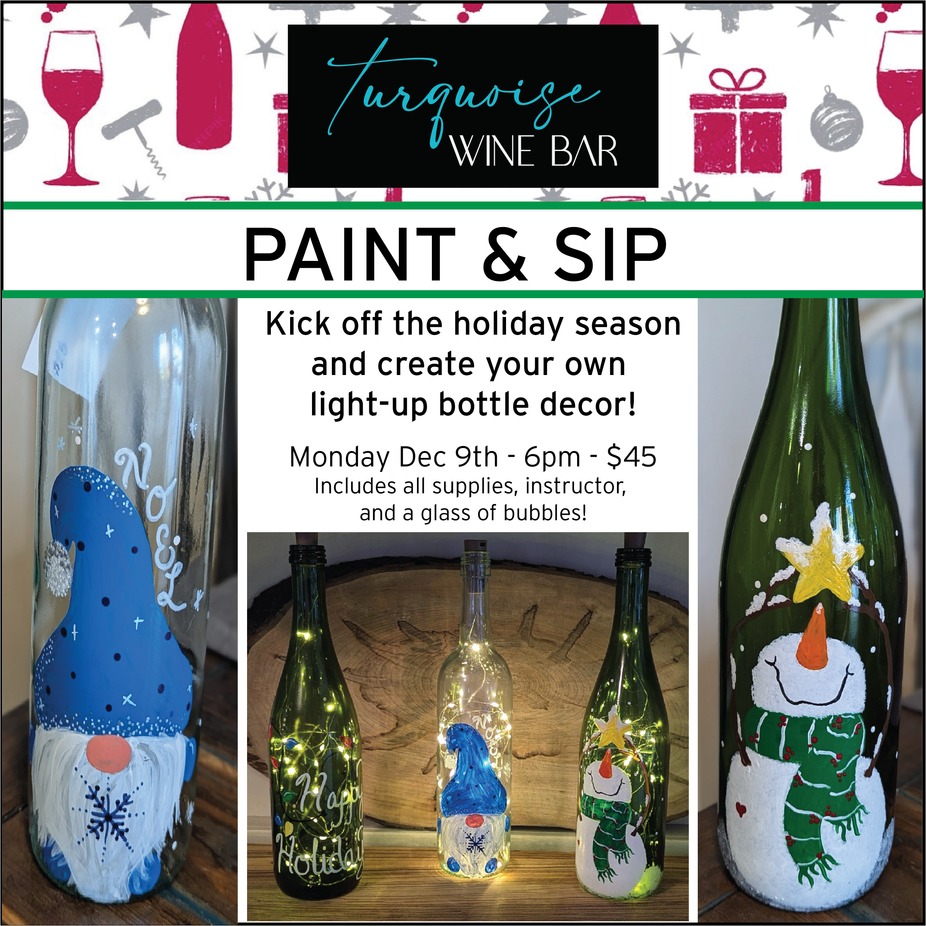 Holiday Paint & Sip event photo