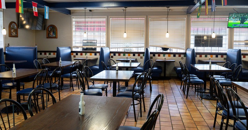 Restaurant interior, dining area