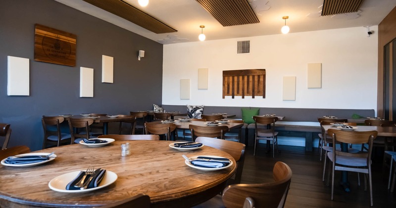 Interior tables ready for guests