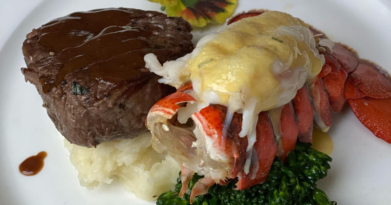 Surf and turf served