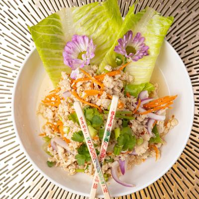 Minced chicken salad.