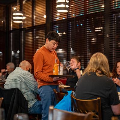 Guests being serviced.