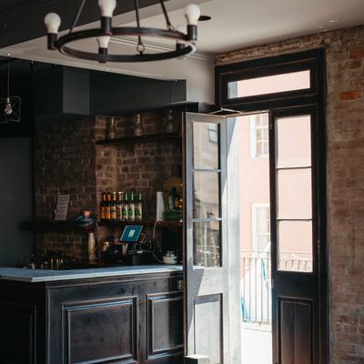 Interior, exit doors.