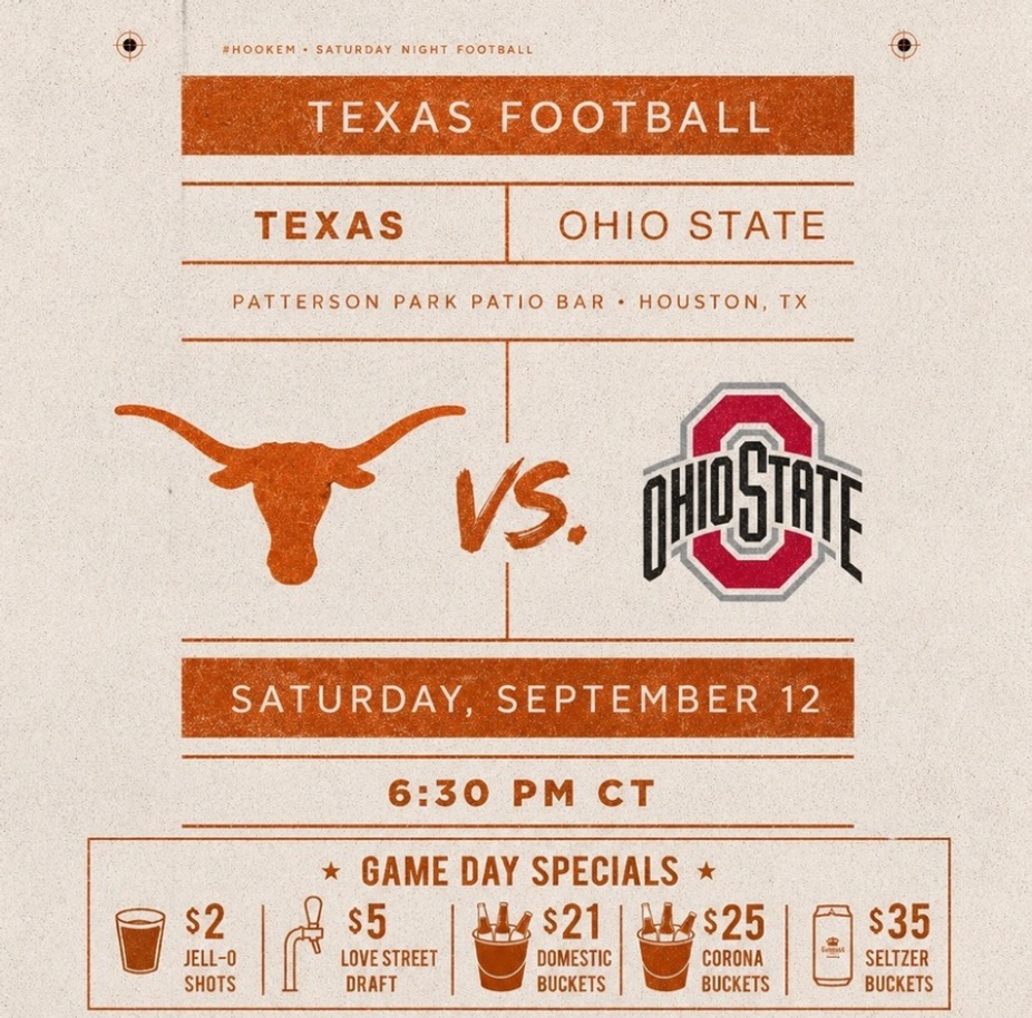Texas vs. Ohio State at Patterson Park event photo