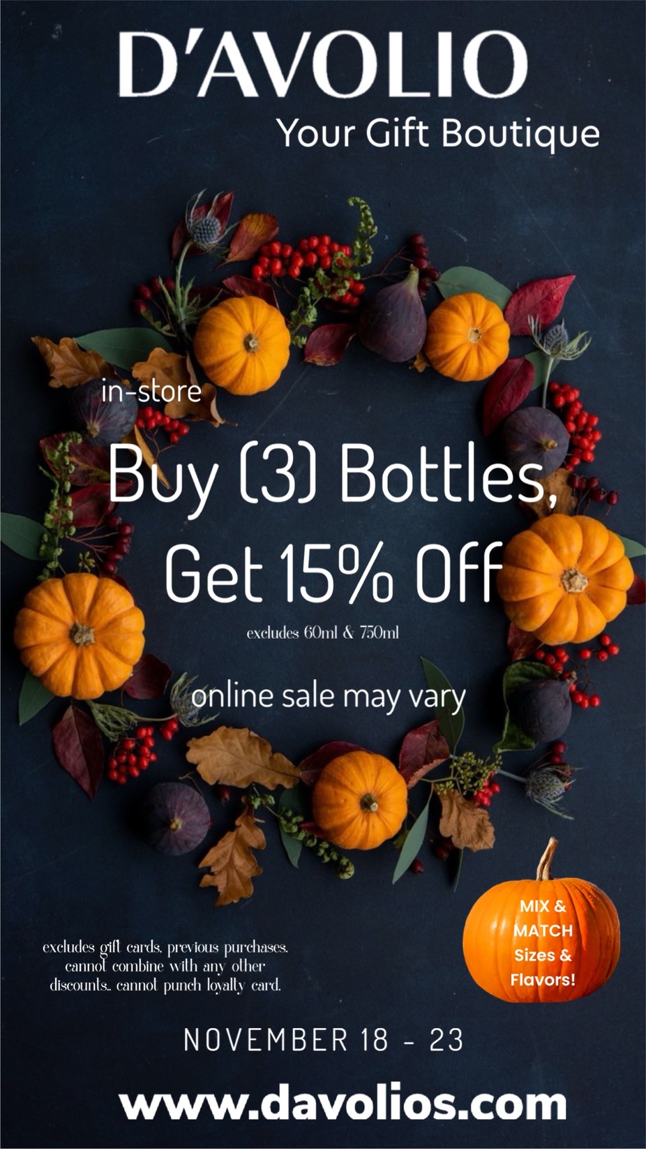 Buy 3 Bottles get 15% Off event photo