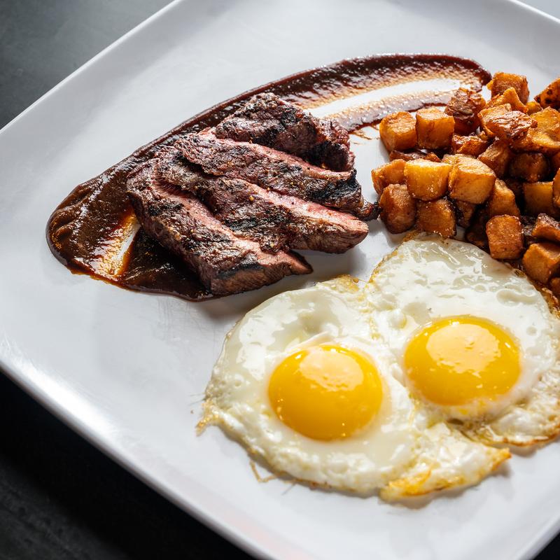 menu item 58 of 67, Smoked Steak & Eggs