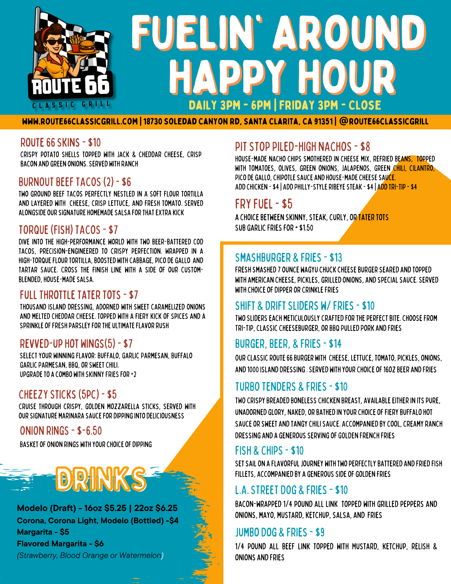 Happy Hour menu
