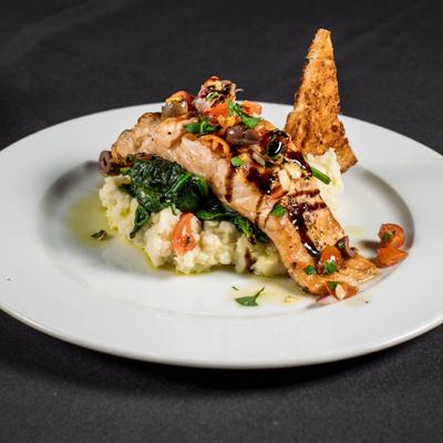Grilled Salmon.