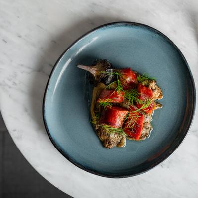 Smokey Eggplant & Andouille Sausage