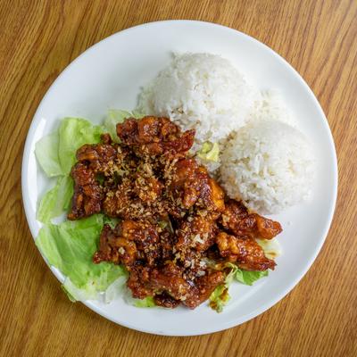 Crispy Garlic Chicken.