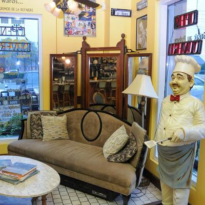 Interior, decorated lounge area