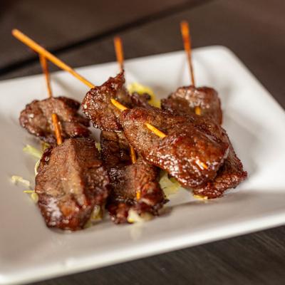 Skewered Teriyaki Beef.