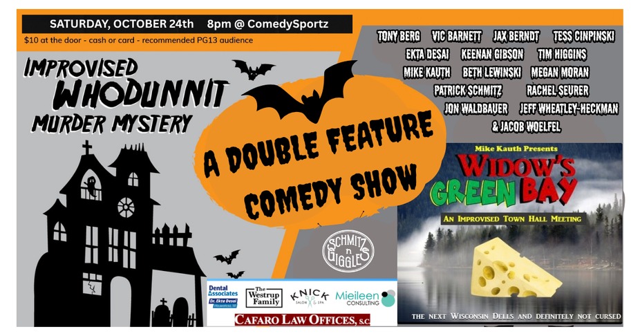 Schmitz n Giggles presents: Double Feature Halloween Show event photo