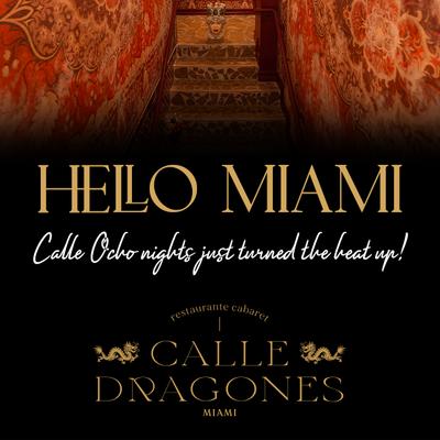 Hello miami sign.