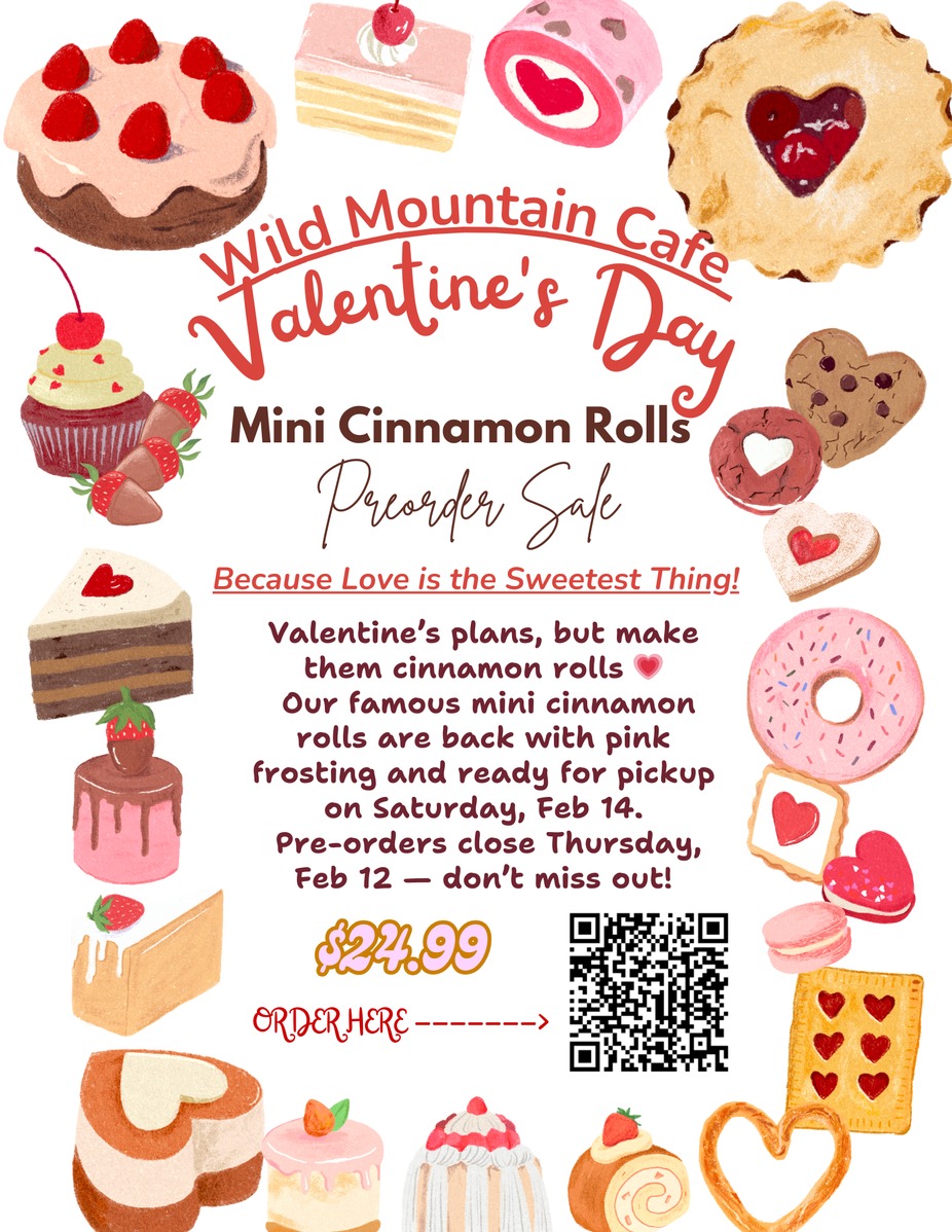 Mini Cinnamon Rolls for Valentine's Day are here! event photo