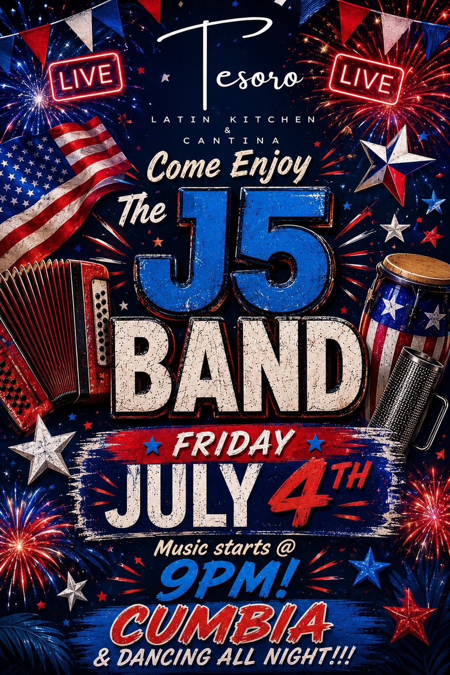 J5 Band live on 7/4 event photo