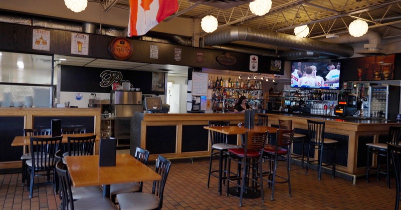 Interior, diner room, tables and chairs