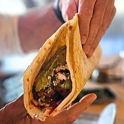 El Tacon - the largest taco at 13 Tacos & Taps.