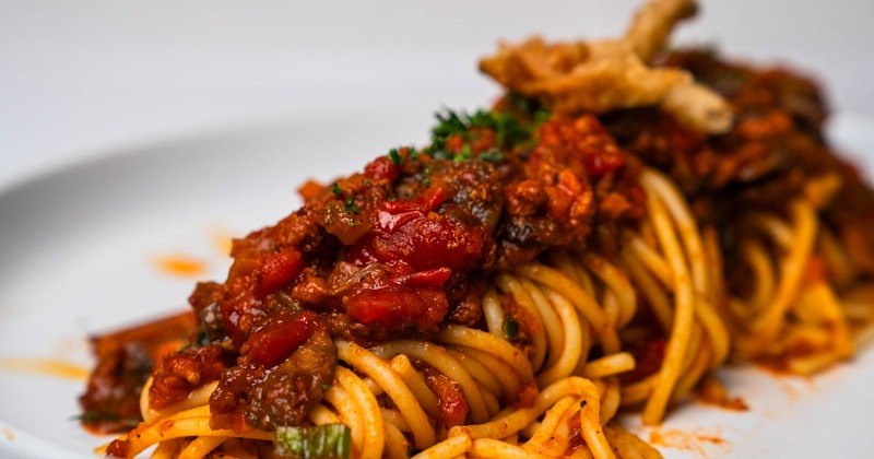 Spicy Hong gonk bolognese