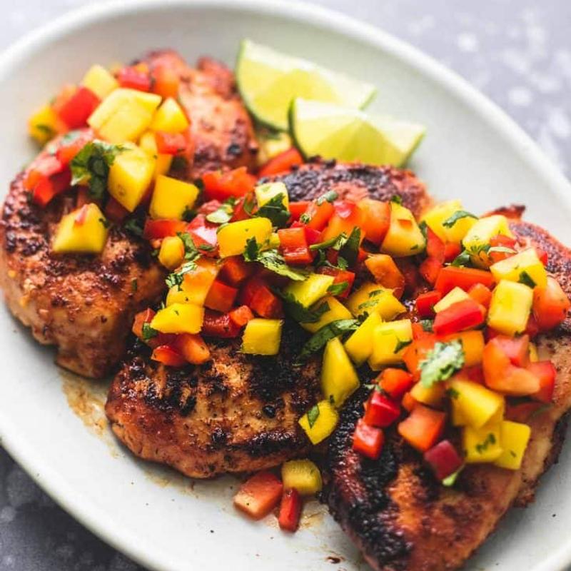 Grilled Chicken with Mango Salsa photo