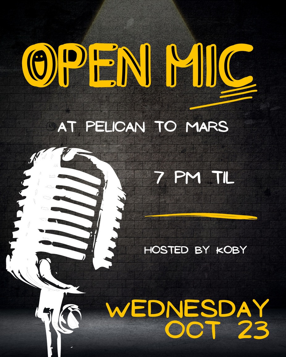 Open Mic Night at Pelican to Mars event photo