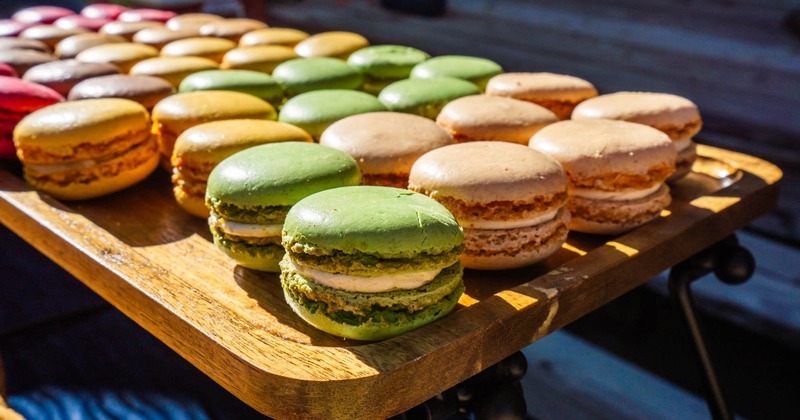 Desserts on display