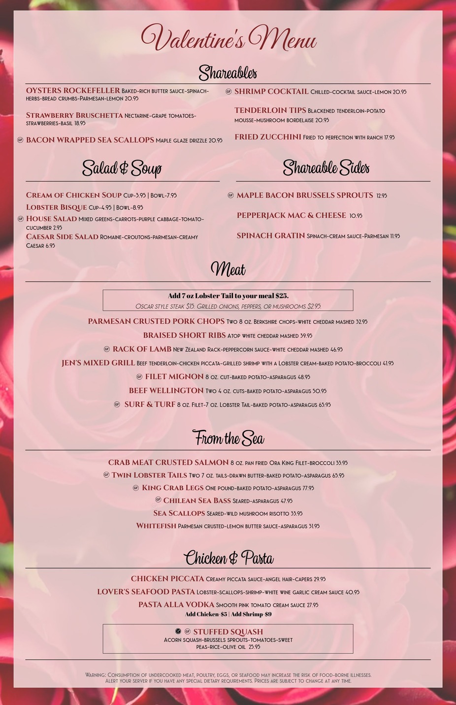 Valentine's Week Menu event photo