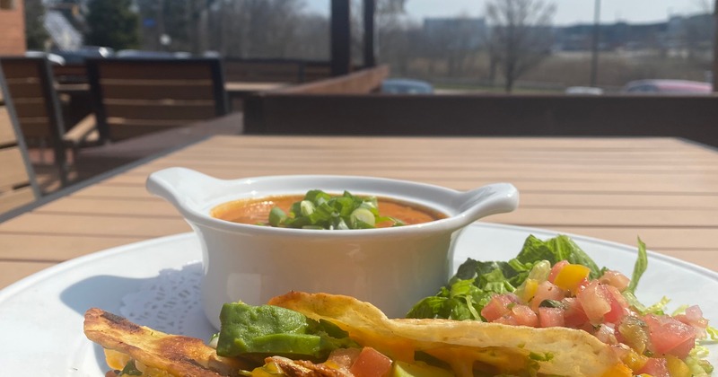 Interior, dining area full of guests