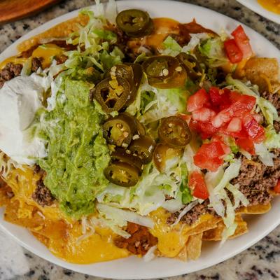 Loaded nachos.