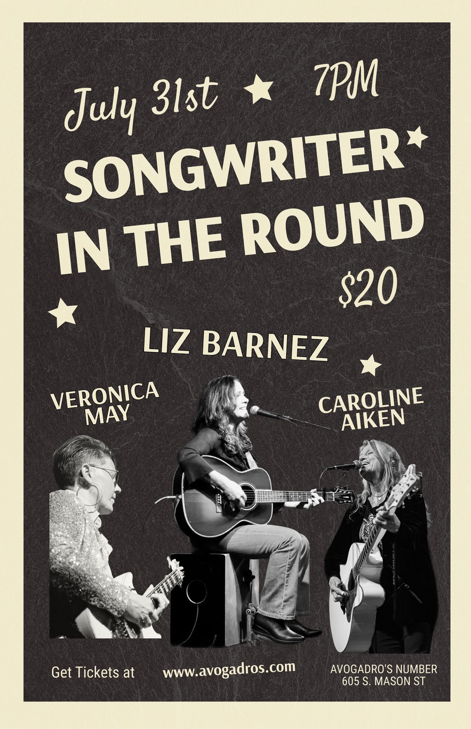 Songwriter in the Round: Liz Barnez, Caroline Aiken and Liz Melendez event photo