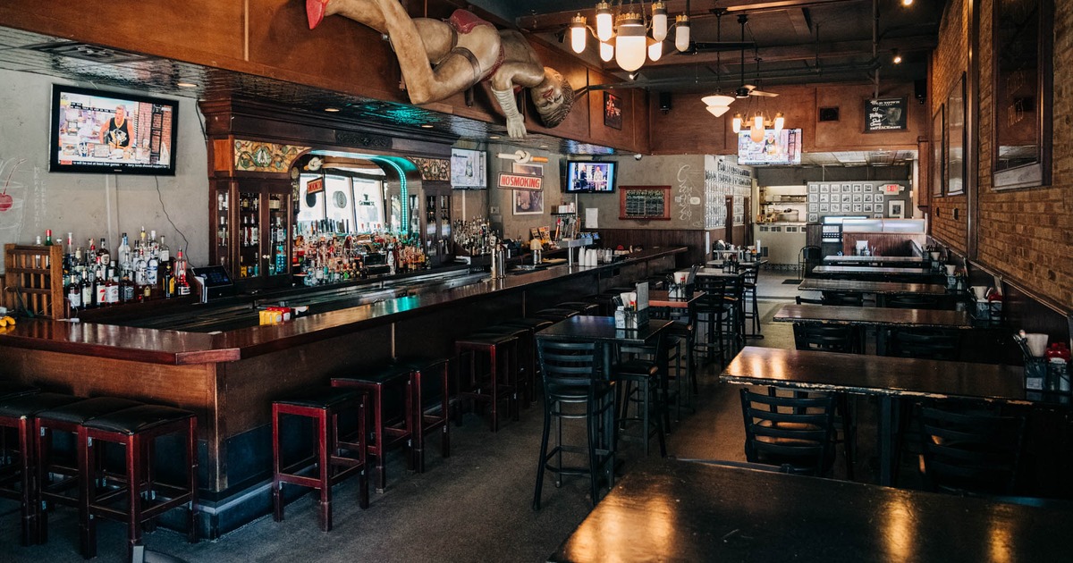 Interior, dining and bar areas