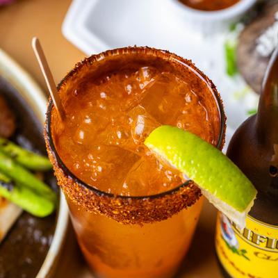 Michelada drink.