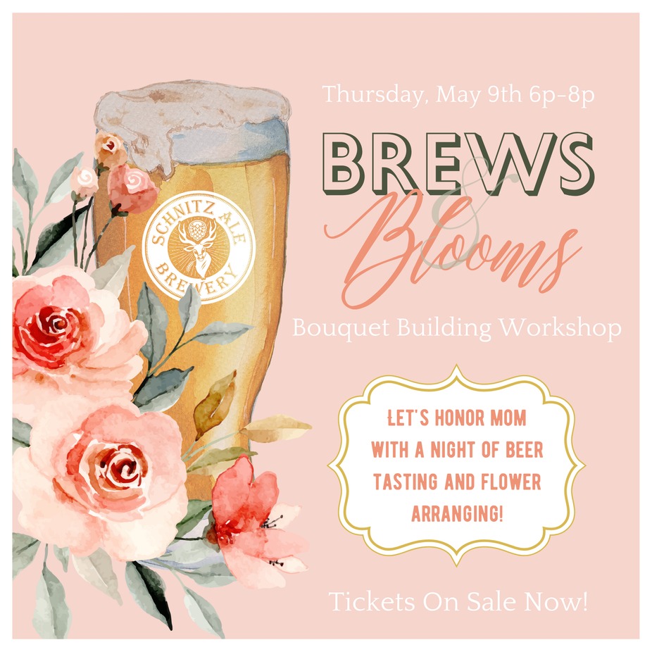 Brews & Blooms Mother's Day Bouquet Workshop event photo