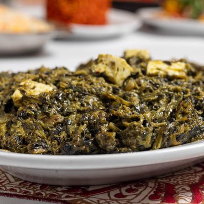 Saag paneer.