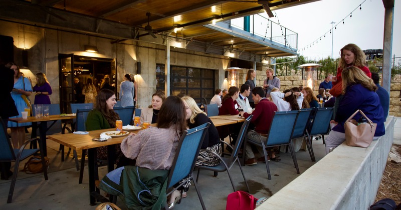 Outdoor dining area