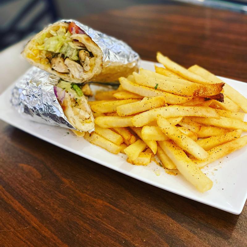 Chicken Pita & Fries photo