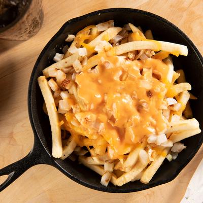 Animal Fries in a frying pan