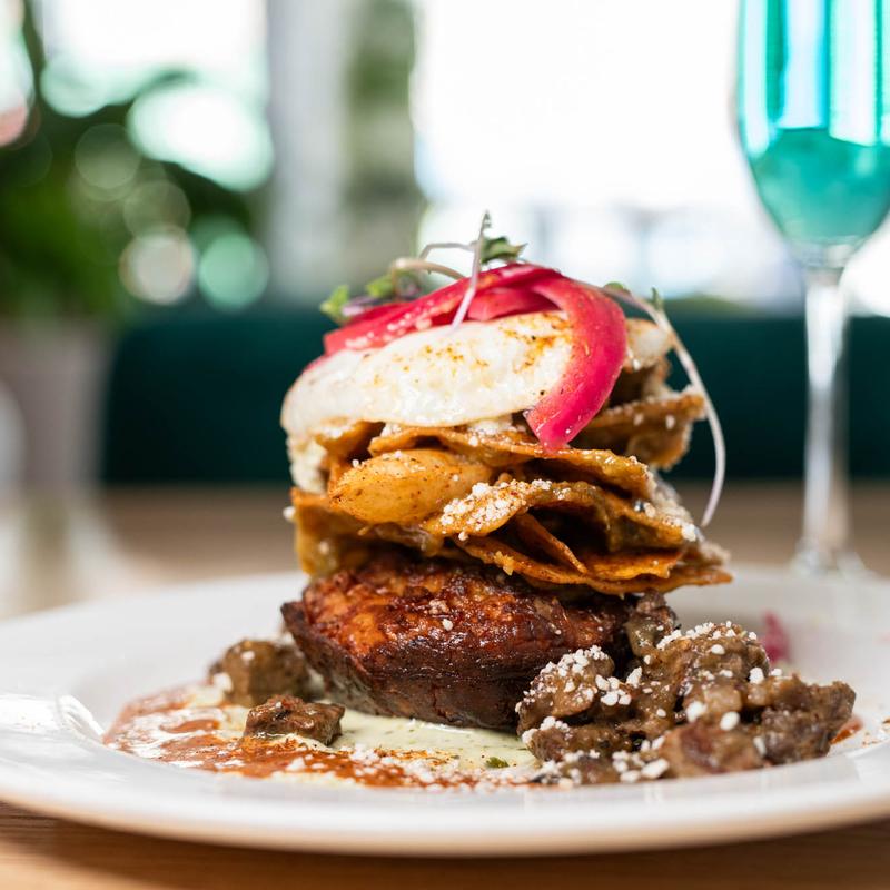 Carne Asada Chilaquiles Haystack (GF) photo