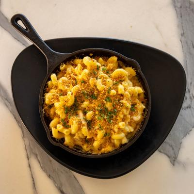 Baked Lobster Mac N Cheese.