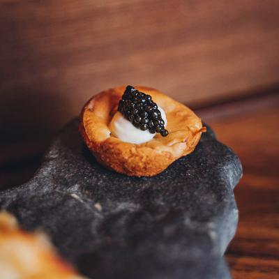 Thai Coconut Pancake with Caviar.